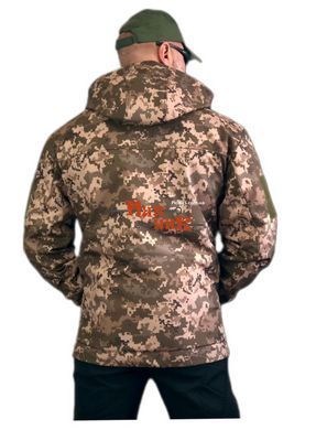 Костюм Soft Shell зимний пиксель подкладка Omni-Heat. Зимняя форма зсу военная: куртка + полукомбинезон 46-60 размеры