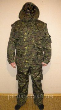 Дюспо-бондинг Костюм демисезонный Цифра камуфляж, подкладка флис, для охоты и рыбалки