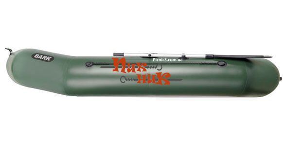 BARK B-300DK (В-300ДК) Тримісний надувний човен ПВХ гребний, Пересувні сидіння + слань книжка