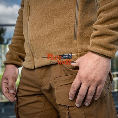 Флисовая кофта тактическая M-Tac кофта Nord Fleece Polartec Coyote
