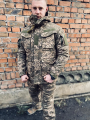 Військовий костюм софтшелл Піксель зимовий чоловічий утеплювач Slimtex підкладка фліс