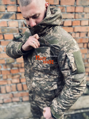Военный костюм софтшелл Пиксель зимний мужской утеплитель Slimtex подкладка флис