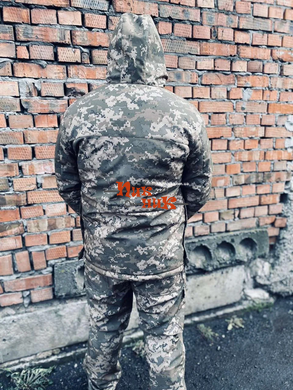 Военный костюм софтшелл Пиксель зимний мужской утеплитель Slimtex подкладка флис