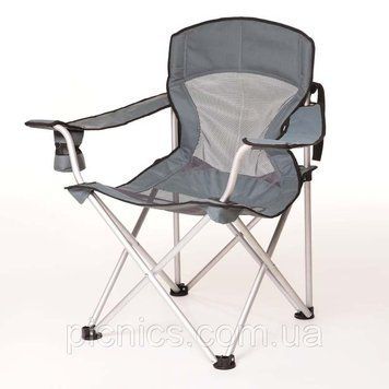 Кресло Алюм "Берег" d19 мм (серый)