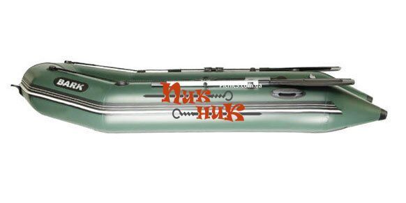 BARK BT-290D (ВТ-290Д) надувная лодка ПВХ моторная двухместная плоскодонная реечный настил + передвижные сиденья, Зелёный