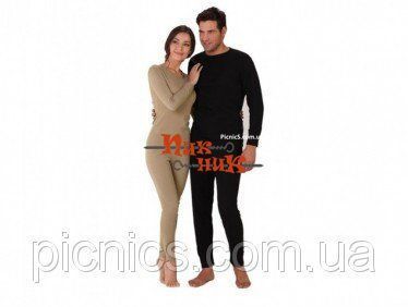 Термобелье женское HZT 12-003 Thermoform серое, бежевое 38, Турция, Бежевый