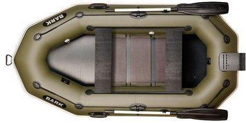 В-260NРD BARK надувная лодка ПВХ гребная двухместная настил + скользящие виденья + транец + привальный брус