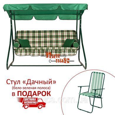 Качели "Графиня" (Бязь Зеленая клетка)