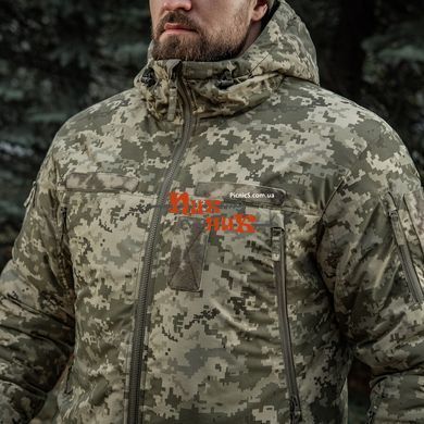 Зимний бушлат ЗСУ М так куртка зимняя пиксель Alpha Gen.IV Pro Primaloft MM14