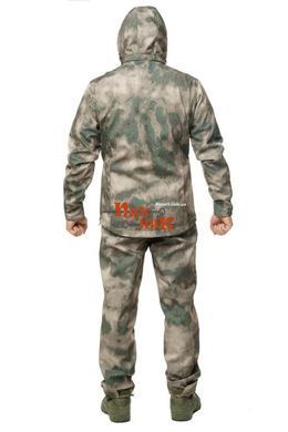 Костюм для полювання демісезонний на флісі мембрана дихаючий Soft Shell атакс