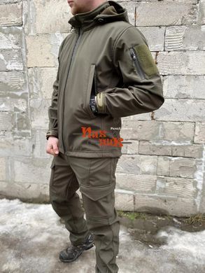 Водонепроницаемый костюм для охоты и рыбалки Soft Shell Олива