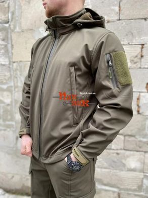 Водонепроницаемый костюм для охоты и рыбалки Soft Shell Олива