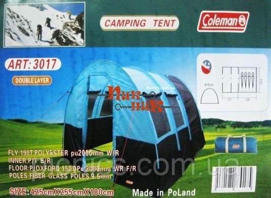 Coleman 3017 четырех-пятиместная палатка для кемпинга (Польша)