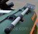 КМ-300D лодка КОЛИБРИ надувная трехместная килевая моторная ПВХ (Kolibri) Зеленая, жесткий настил, подвижные